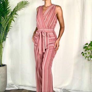 Mauve Wide Leg Jumpsuit